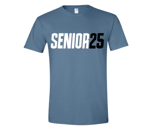 Here's an alt tag for the image: Senior 25 class t-shirt.