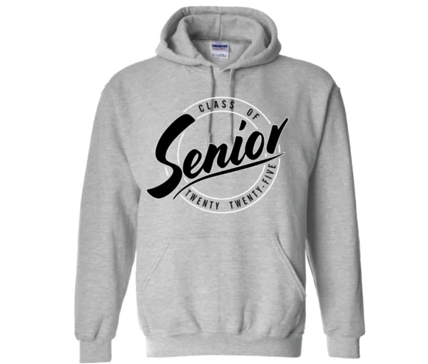 A hoodie with the words senior on it.