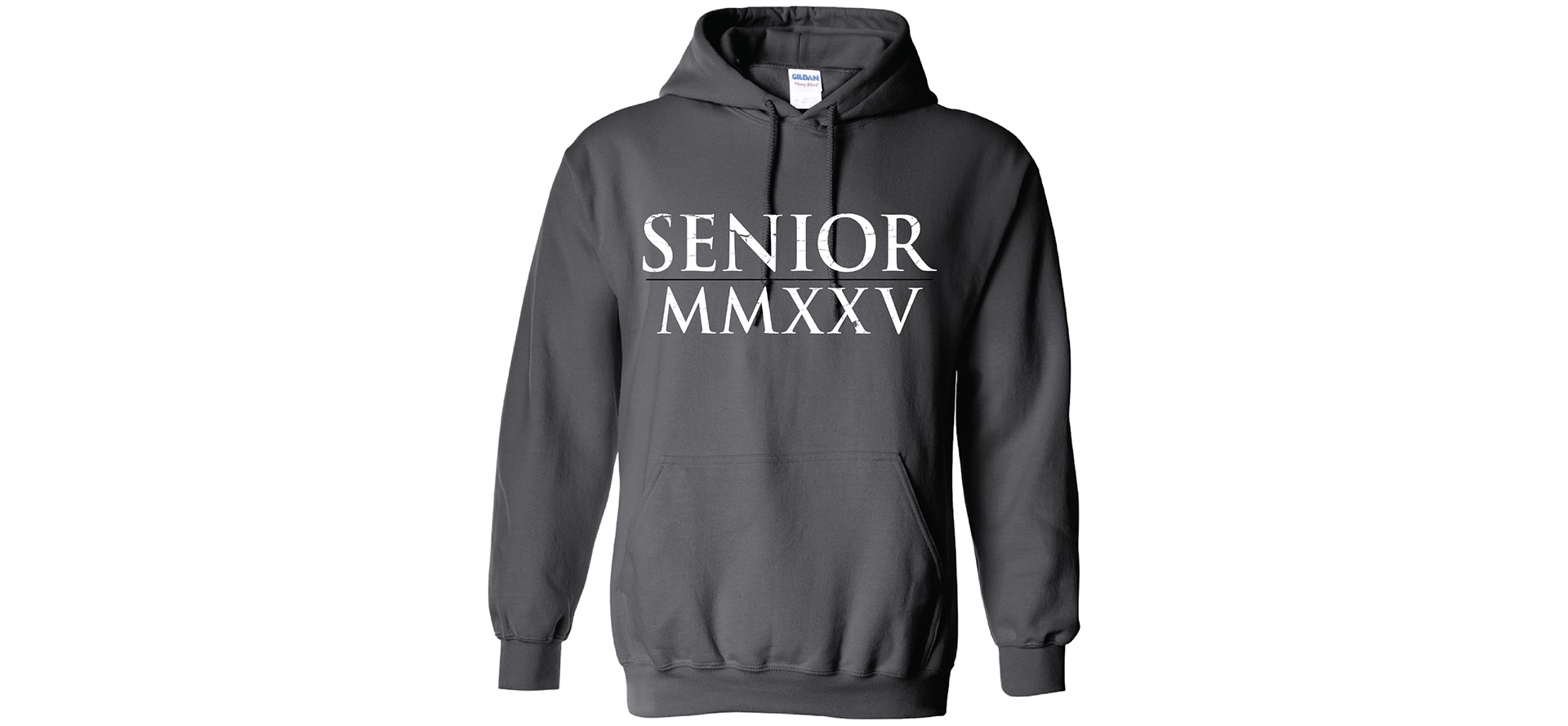 A hoodie with the words senior mmxxv written on it.