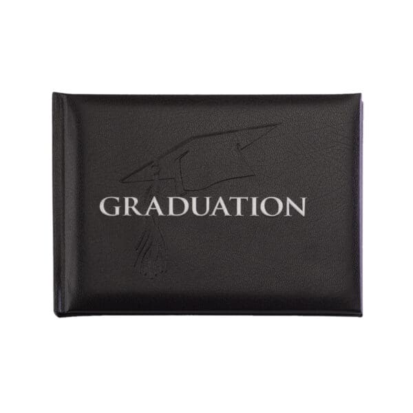 A graduation photo album with the word " graduation ".